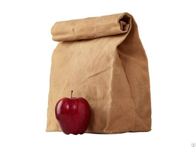 Eco Friendly Waxed Canvas Lunch Bag