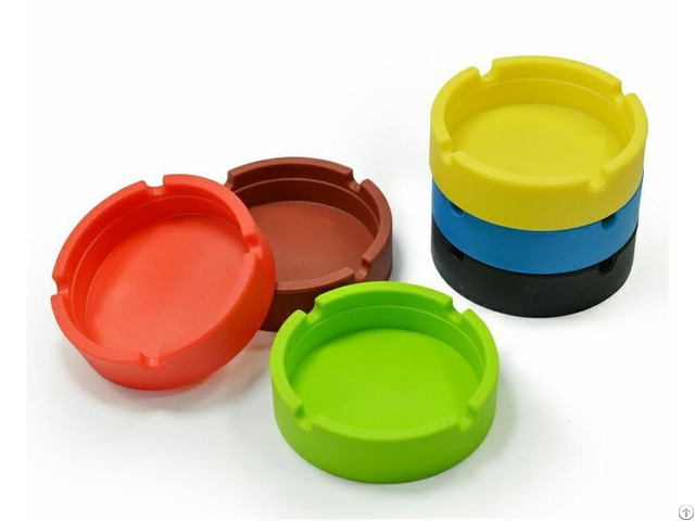 Eco Friendly Round Shaped Silicone Ashtray
