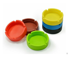 Eco Friendly Round Shaped Silicone Ashtray