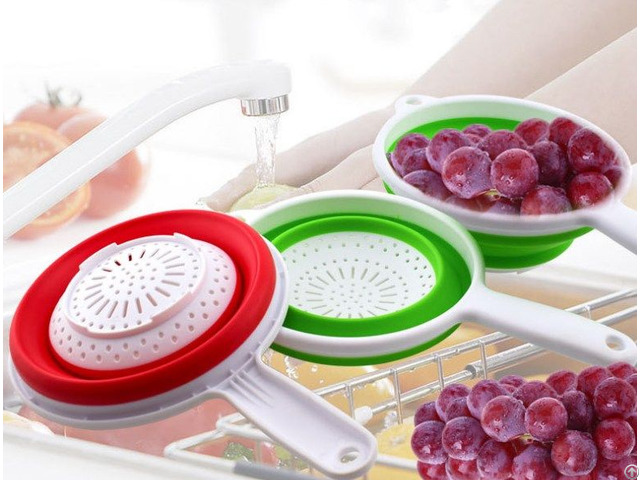 New Style Eco Friendly Home Kitchen Flexible Silicone Furit Vegetable Basket