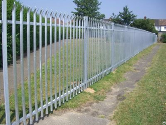 Galvanized Palisade Fence High Corrosion Resistance