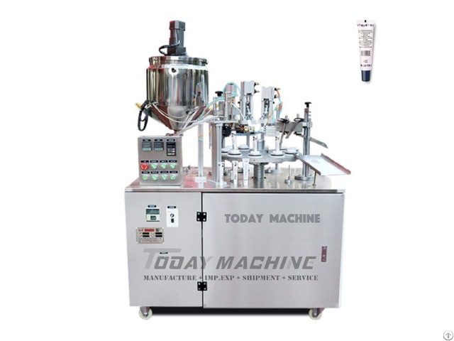 Automatic Lip Gloss Soft Laminated Tube Filling And Sealing Machine