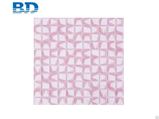Pink Glass Mosaic 3d