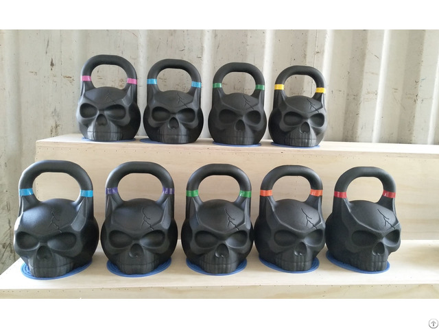 Powder Coated Skull Kettlebell