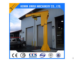 Supply 360 Degree Rotating Luffing 1 50ton Portable Jib Crane