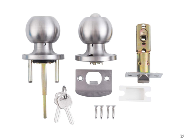 Modern Entrance Door Knobs Handles Featuring In Stainless Steel Finished 587 Tubular Knob Lock