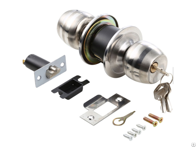 High Quality Stainless Steel Finish Knobset Commercial Entry Door Knob Lock