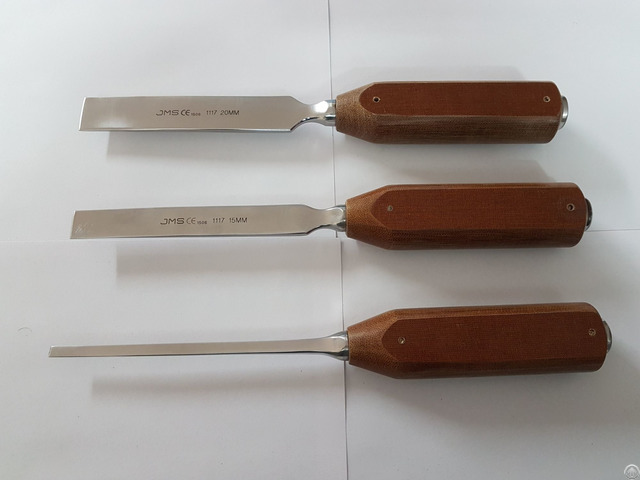 Osteotome With Fiber Handle Straight Orthopedic Instrument