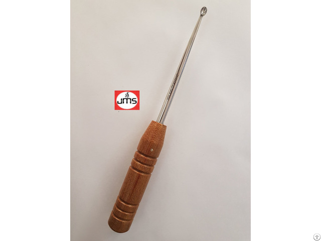 Bruns Bone Currette With Fiber Handle Orthopedic Instrument
