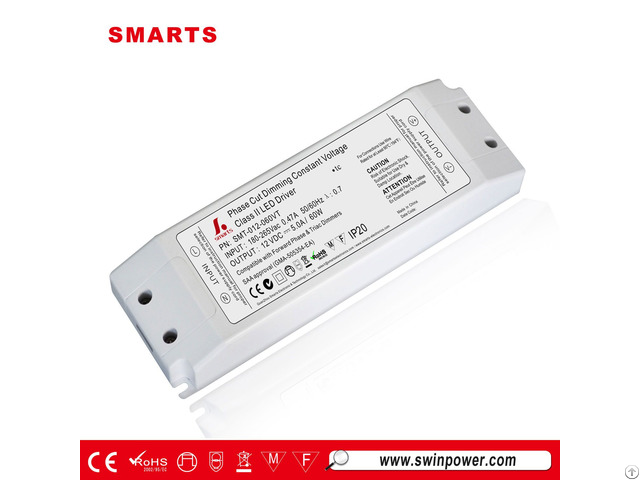 Triac Dimmable Led Driver 60w 12v Dc Power Supply 5 And For Lights