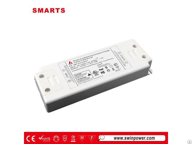 Plastic Cover 12v 20w Triac Dimmable Led Power Supply