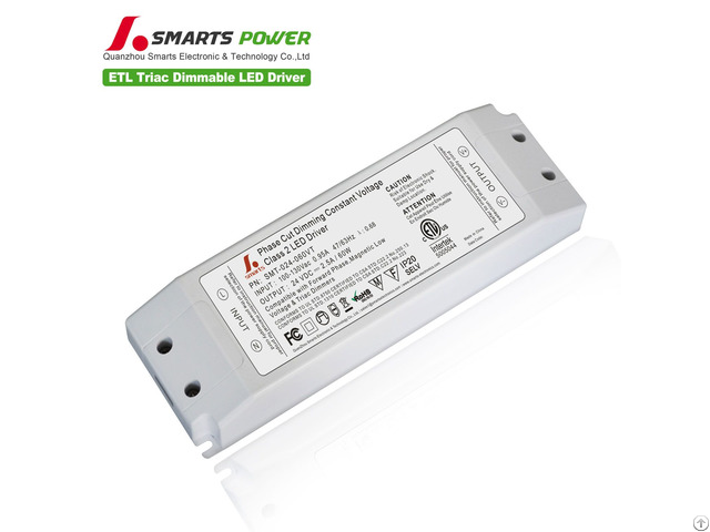 Etl Ul Listed 60w Ac 110v Input Dc Output 12v Dimmable Led Driver