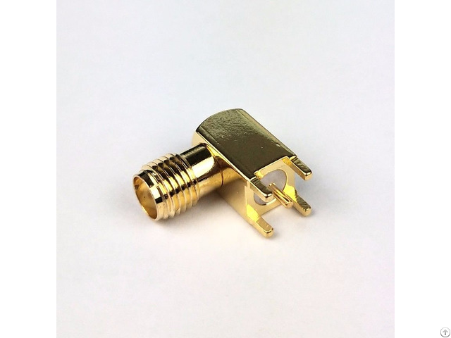 Sma Female Right Angle Pcb Rf Coaxial Connector
