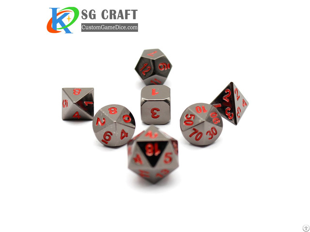 Custom Metal Dice Set