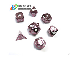 Custom Aluminum Carved Polyhedral Metal Dice