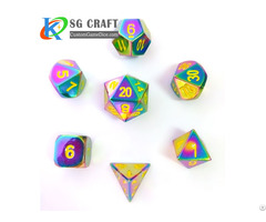 Rainbow Metal Dice