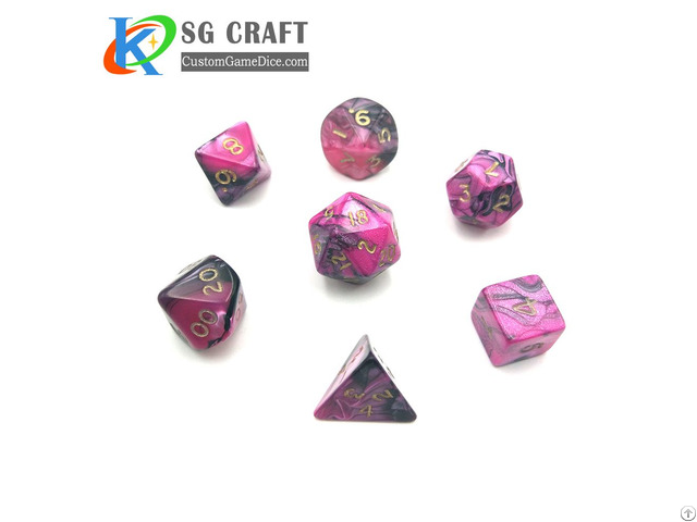 Plastic Casino Dice Of Different Color