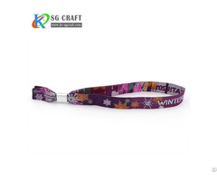 Promotional Woven Fabric Wristbands For Events Use