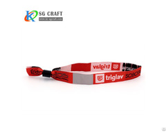 Oem Wholesale Polyester Handicraft Suppliers Woven Lovely Wristband With Logo