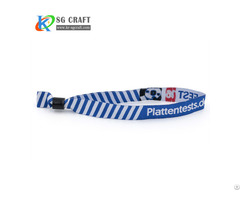 Fashion Fabric Textile Woven Festival Custom Wristband