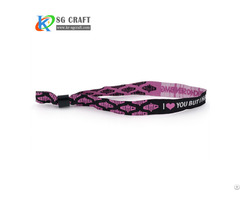 Custom Printed Digital Woven Cotton Wristband Design And Sample Free