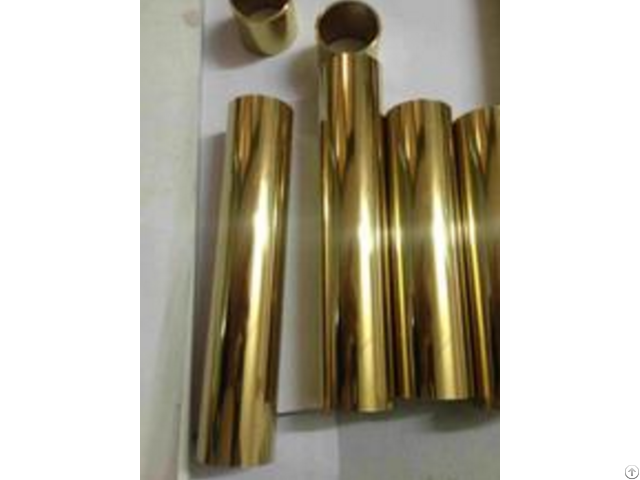 Golden Stainless Steel Pipe