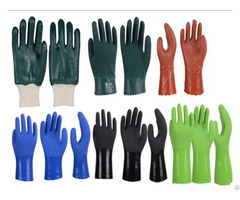 Non Slip Pvc Scrub Gloves