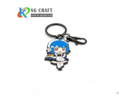 Manufacturer Wholesale Custom Cheap Personalised Leather Pvc Keyrings