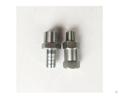 Ss304 Ss316 Machining Parts Male Thread Equal Combination Hose Nipple For Plumbing Pipes