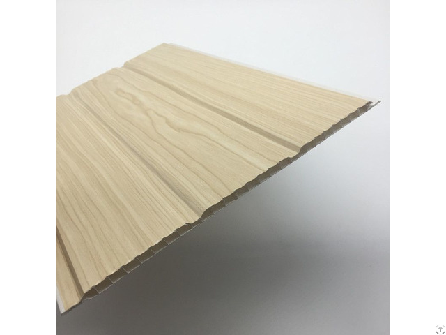 Wood Grain Groove Pvc Wall Panels For Home Decoration