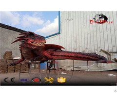 Amusement Park Animated Evil Dragon Animatronic Animals