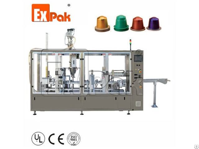 Two Lane Type Nespresso Capsule Filling Sealing Machine