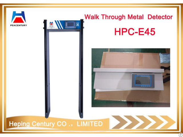 Highest Sensitive Self Diagnosis Walk Through Security Metal Detector