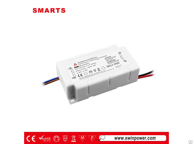 Factory Ip20 Plastic For Indoor Led Driver 24w Constant Current 700ma Power Supply