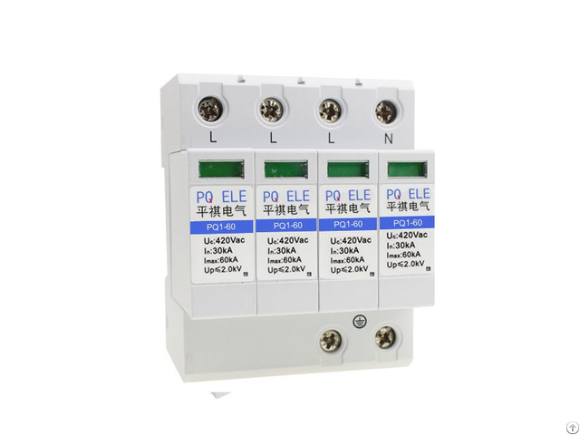 385v 420v Ac 60ka Din Rail 3phase Surge Protection Device