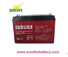 Solar Gel 12v100ah Deep Cycle Battery For Power Backup