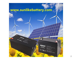 Deep Cycle 12v200ah Lead Acid Solar Battery For Power Ups