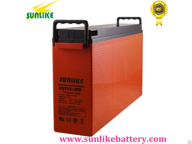 12v200ah Front Access Terminal Ups Telecom Battery For Power Supply