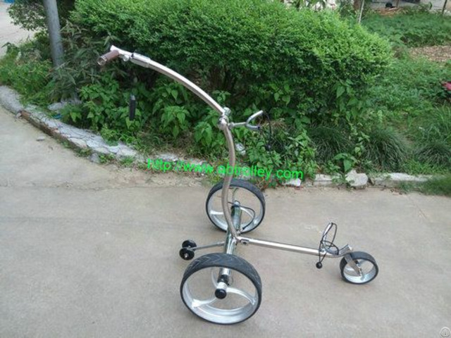 009r Remote Stainless Steel Golf Trolley