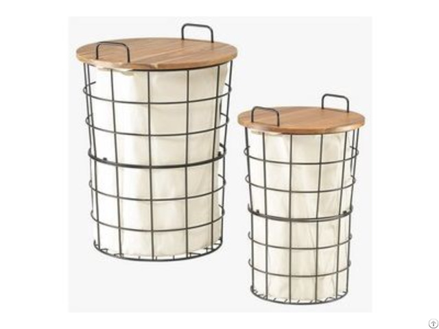 Laundry Storage Baskets With Lid