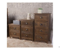 Brown Bedside Table With Drawers