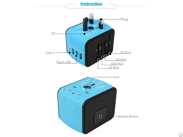 Wholesale Mobile Phone Accessory 2019 Hot Universal C Type Travel Adapter