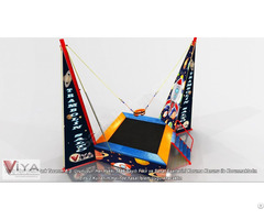 Indoor And Outdoor Bungee Jumping Trampoline