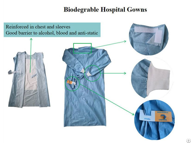 Biodegradable Disposable Hospital Gowns