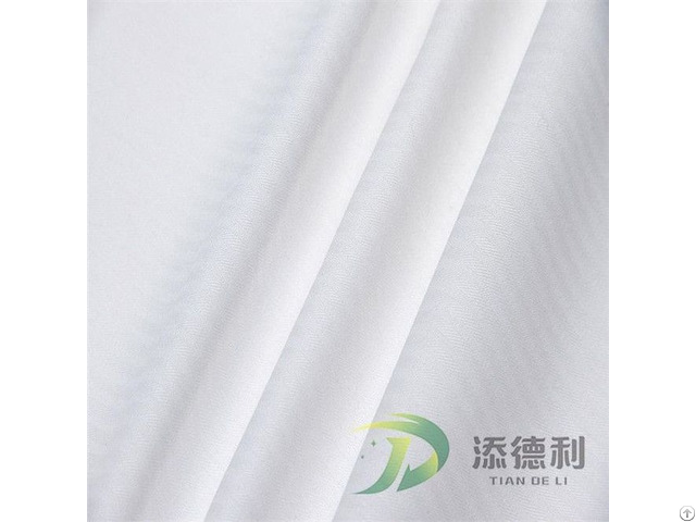 Polyester Herringbone Bleached Fabric