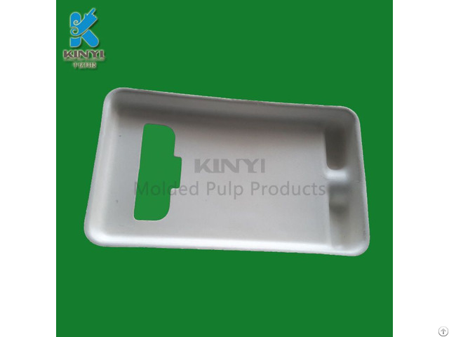 Paper Pulp Molded Cell Phone Packaging Tray Container