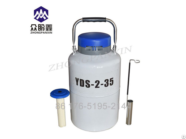 Aluminum Dewar Tank 2l Cryogenic Flask Semen 3 L Liquid Nitrogen Container