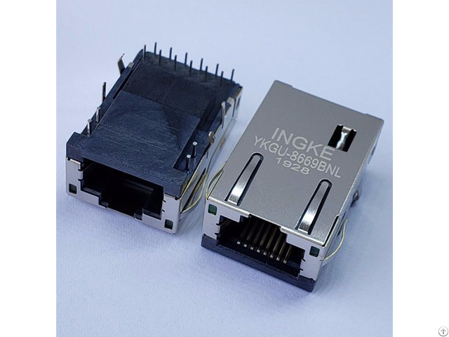 L8be 1g1t Bfh 1 Port 1000 Base T Through Hole Rj45 With Lan Transformer