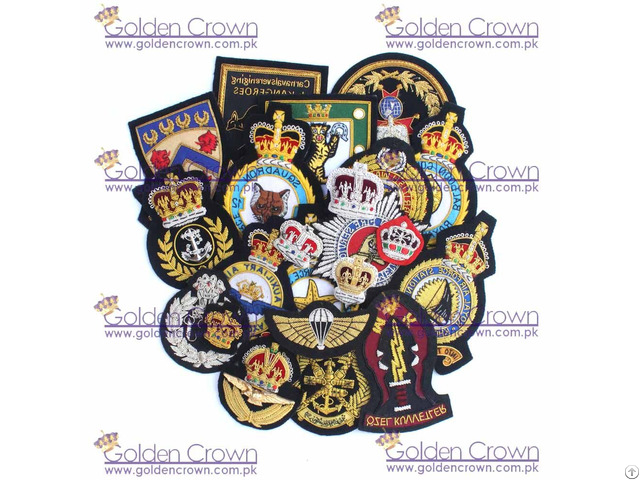 Hand Embroidered Bullion Badges Supplier