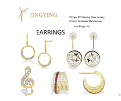 Sterling Silver Earrings Fine Jewelry Wholesale Manufacturer